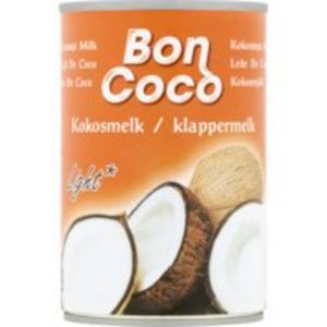 Aanbieding van Bon Coco Kokosmelk klappermelk light voor 1,09€ bij Albert Heijn