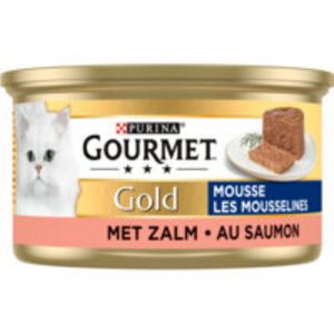 Aanbieding van Gourmet Gold mousse zalm kattenvoer nat voor 0,79€ bij Albert Heijn
