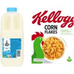 Aanbieding van Kellogg's Cornflakes ontbijt pakket voor 5,04€ bij Albert Heijn