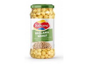 Aanbieding van SAHANE KIKKERERWTEN (GLAS) 540GActie t/m 4 juni voor 0,79€ bij Sahan Supermarkten