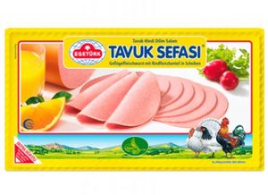 Aanbieding van EGETURK SALAMI (TAVUK SEFASI) 125GActie t/m 2 april voor 1,39€ bij Sahan Supermarkten