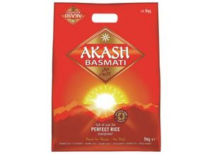 Aanbieding van AKASH BASMATI RIJST 5 KGActie t/m 4 juni voor 11,99€ bij Sahan Supermarkten