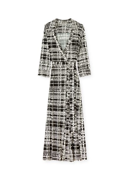 Aanbieding van Midi jurk met geruite print voor 139,95€ bij Vanilia
