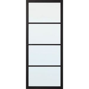 Aanbieding van CanDo Industrial binnendeur Bradford blank glas stomp 93x231,5 cm voor 374,25€ bij Praxis