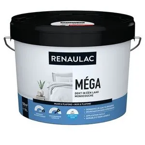 Aanbieding van Renaulac latex Méga zijdeglans wit 10L voor 57995,8€ bij Praxis