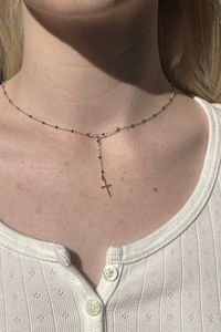 Aanbieding van Copper Cross Chain Necklace voor 12€ bij Brandy Melville