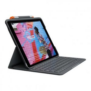 Aanbieding van Logitech Slim Folio hoes met toetsenbord iPad 10,2-inch voor 99,95€ bij Amac