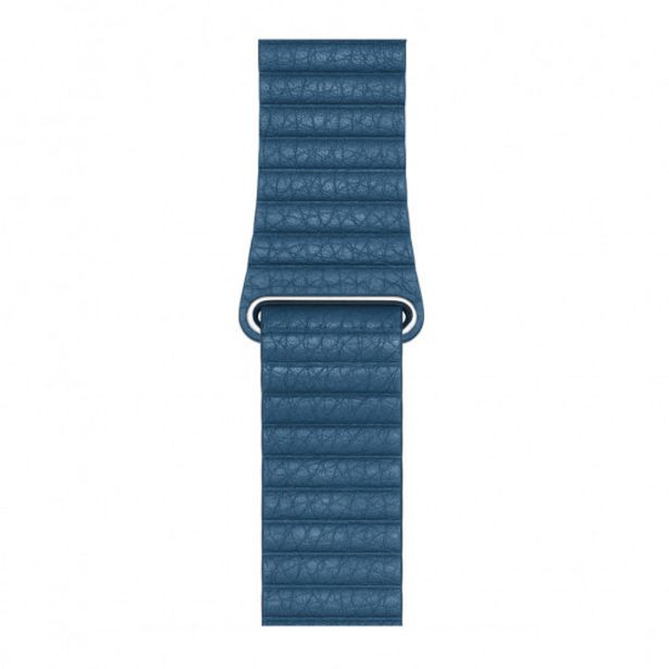 Aanbieding van Apple Watch Bandje 42mm / 44mm - Cape Cod-blauw Leer (Groot) voor 65€
