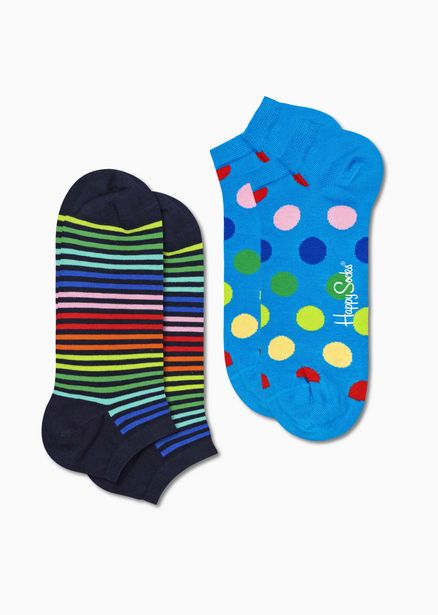 Aanbieding van 2-Pack Mini Stripe Low Sock voor 15€ bij Happy Socks