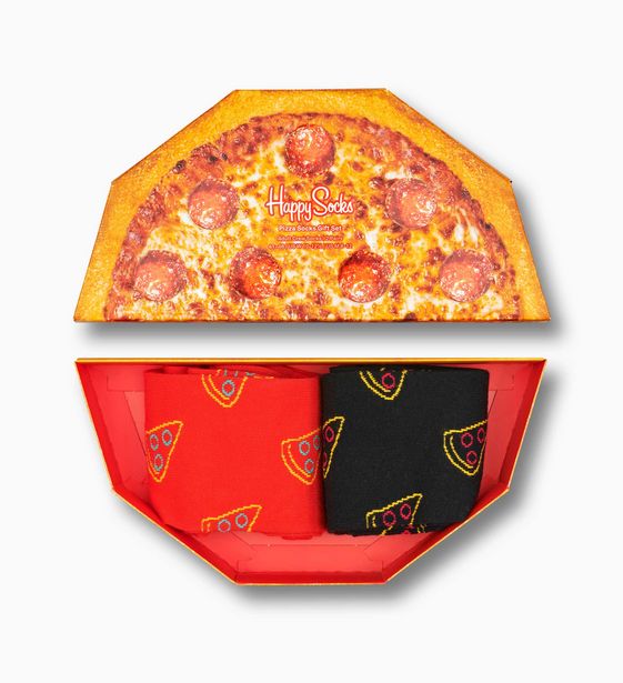 Aanbieding van 2-Pack Pizza Socks Gift Set voor 19,95€ bij Happy Socks