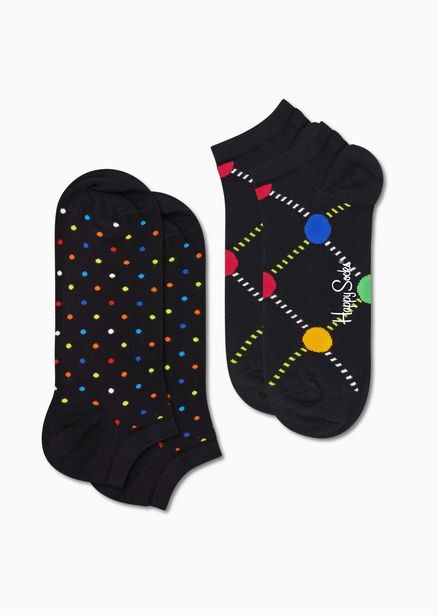 Aanbieding van 2-Pack Mini Dot Low Sock voor 15€ bij Happy Socks
