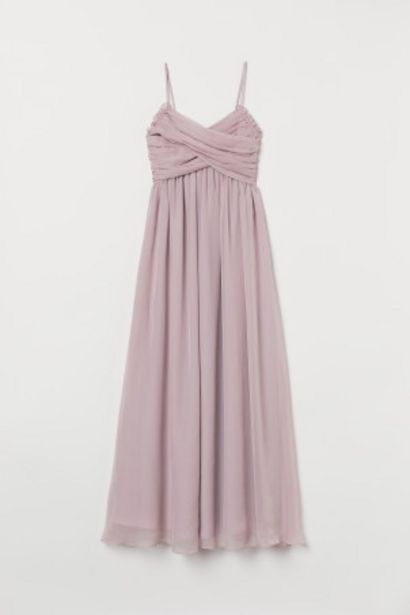 Aanbieding van Lange gedrapeerde jurk voor 35,99€ bij H&M