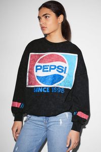 Aanbieding van CLOCKHOUSE - sweatshirt - Pepsi voor 12,99€ bij C&A