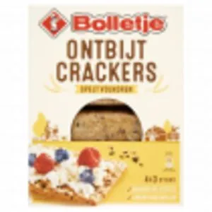 Aanbieding van Bolletje		Ontbijtcrackers spelt volkoren voor 3,5€ bij Jan Linders