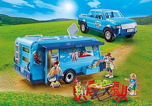 Aanbieding van 9502 PLAYMOBIL-FunPark Pickup met caravan voor 29,99€ bij Playmobil