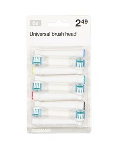 Aanbieding van Opzetborstel voor elektrische tandenborstel voor 2,49€ bij Zeeman