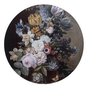 Aanbieding van Decopaneel Bloemen - &Oslash;70 cm voor 32,99€ bij Leen Bakker