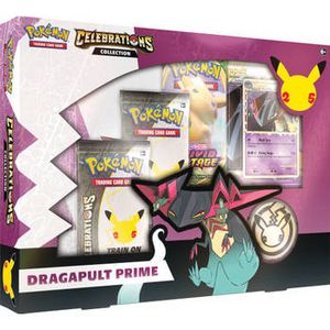 Aanbieding van Pokémon Trading Card Game Celebrations collector box dragapult prime voor 41€ bij Blokker