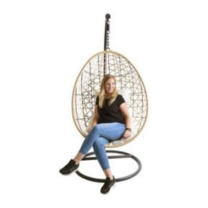 Aanbieding van Hangstoel swing - naturel - 95x95x200 cm voor 169€ bij Xenos