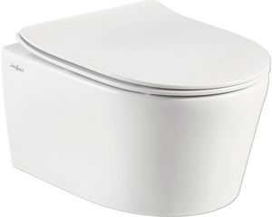 Aanbieding van JUNGBORN Spoelrandloos toilet One compact incl. softclose wc-bril met quick-release voor 199€ bij Hornbach
