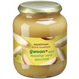 Aanbieding van Gwoon appelmoes extra kwaliteit voor 2,09€ bij Spar