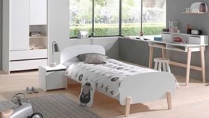 Aanbieding van Complete slaapkamer Kiddy met nachtkast, kast en bureau met opzet voor 1111,7€ bij Beddenreus