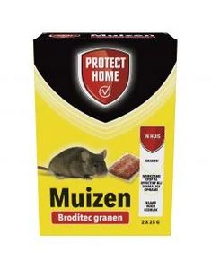 Aanbieding van Protect Home Broditec Granen Tegen Muizen - Ongediertebestrijding - 2x25 g voor 2,48€ bij Pets Place
