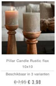 Aanbieding van Rivièra Maison | Pillar Candle Rustic flax 10x10 €3,98 | 25-5-2022 - 30-5-2022