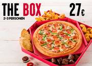 Aanbieding van Pizza Hut | The Box 2-3 personen 27€ | 8-7-2022 - 3-6-2023