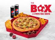 Aanbieding van Pizza Hut | The Box - 2 Pepsi Max Gratis | 18-11-2022 - 6-12-2022