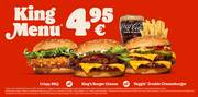 Aanbieding van Burger King | King Menu €4.95 | 13-5-2023 - 6-6-2023