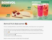 Aanbieding van Starbucks | Bomvol Fruit deze Zomer | 16-5-2023 - 6-6-2023